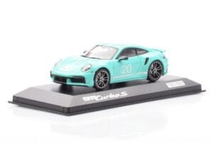 Porsche 911 992 Turbo S Mint Verde Minichamps 1:43 WAP0209070N003 Metal - imaginea 2 din 4