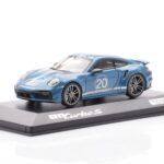 Porsche 911 992 Turbo S Oslo Albastru Minichamps 1:43 - image 2 of 4