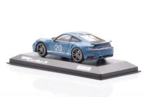 Porsche 911 992 Turbo S Oslo Albastru Minichamps 1:43 WAP0209050N001 Metal - imaginea 3 din 4