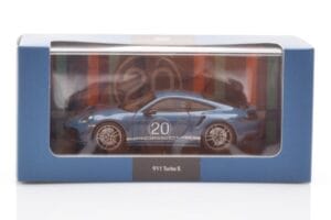 Porsche 911 992 Turbo S Oslo Albastru Minichamps 1:43 WAP0209050N001 Metal - imaginea 4 din 4