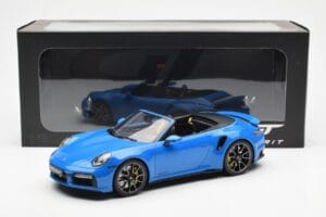 Porsche 911 992 Turbo S Shark Albastru GT Spirit 1:18 GT441 Rășină - imaginea 6 din 6