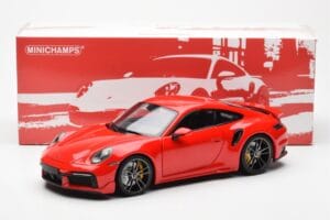 Porsche 911 992 Turbo S Sport Design Roșu Minichamps 1:18 113069078 Metal - imaginea 8 din 8