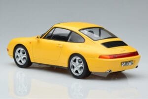 Porsche 911 993 Carrera Galben Norev 1:18 187596 Metal - imaginea 5 din 6