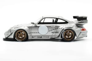 Porsche 911 993 RWB Argintiu Phantom Asia Edition GT Spirit 1:18 CLDC017 Rășină - imaginea 3 din 6