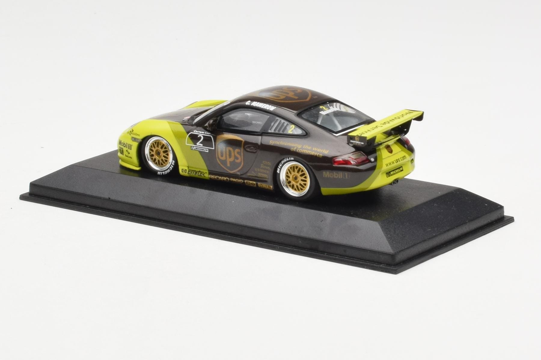 Porsche 911 996 GT3 Cup #2 UPS Mamerow Minichamps 1:43 WAP02012215 Metal - imaginea 3 din 4