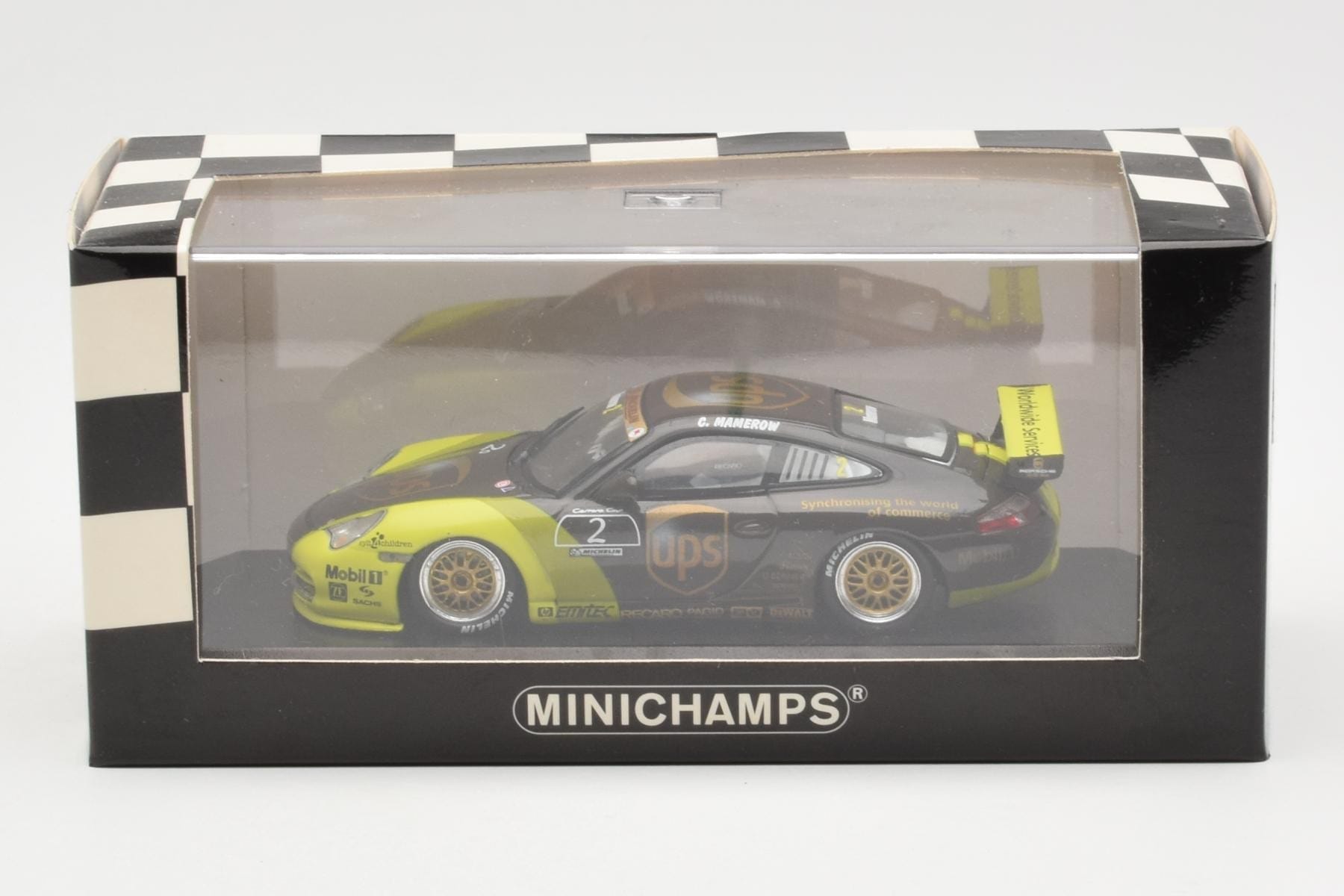 Porsche 911 996 GT3 Cup #2 UPS Mamerow Minichamps 1:43 WAP02012215 Metal - imaginea 4 din 4