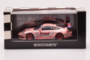Porsche 911 996 GT3 RS Pink Sally #45 Petty / Jeanette Phoenix 250 2004 Minichamps 1:43 400046945 Metal - imaginea 4 din 4
