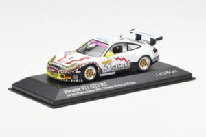 Porsche 911 996 GT3 RS Siemens #50 M. Ortelli / M. Lieb / R. Dumas 24 Hours of Spa 2003 Winners Minichamps 1:43 400036950 Met - imaginea 2 din 4