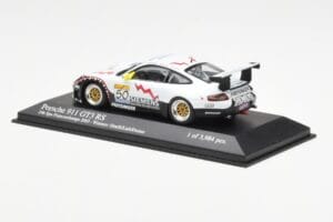 Porsche 911 996 GT3 RS Siemens #50 M. Ortelli / M. Lieb / R. Dumas 24 Hours of Spa 2003 Winners Minichamps 1:43 400036950 Met - imaginea 3 din 4