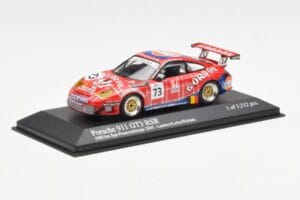 Porsche 911 996 GT3 RSR Gulf #73 Lambert / Lefort / Palttala 1000km Spa 2005 Minichamps 1:43 400056473 Metal - imaginea 2 din 4