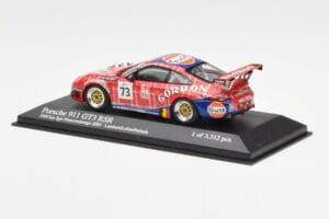 Porsche 911 996 GT3 RSR Gulf #73 Lambert / Lefort / Palttala 1000km Spa 2005 Minichamps 1:43 400056473 Metal - imaginea 3 din 4