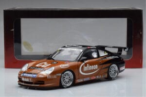Porsche 911 996 GT3 R #2 S. Miau Carrera Cup Asia 2004 AUTOart 1:18 80488 Metal - imaginea 7 din 7