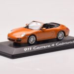 Porsche 911 997 Carrera 4 Cabriolet Portocaliu Metalic Minichamps 1:43 - image 2 of 4
