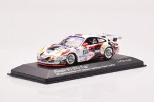 Porsche 911 997 GT3 Cup #124 Mattheus / Geoffroy / Vanbellingen / Fumal 24 Hours of Spa 2005 Minichamps 1:43 400056224 Metal - imaginea 2 din 4