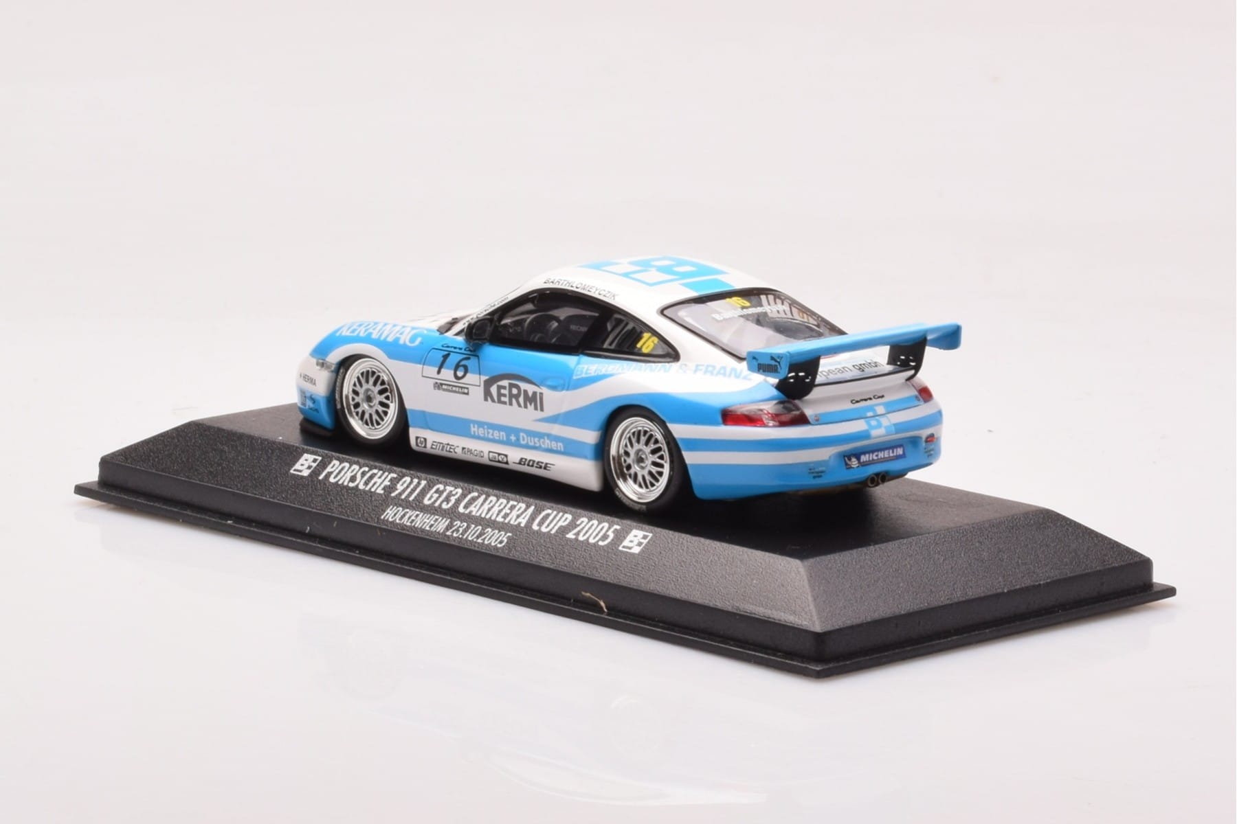 Porsche 911 997 GT3 Cup #16 Barthiomeyczik Carrera Cup 2005 Minichamps 1:43 403056216 Metal - imaginea 3 din 4