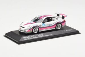 Porsche 911 997 GT3 Cup #56 M. Snow IMSA GT3 Challenge 2008 Minichamps 1:43 400086456 Metal - imaginea 2 din 4
