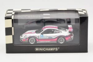 Porsche 911 997 GT3 Cup #56 M. Snow IMSA GT3 Challenge 2008 Minichamps 1:43 400086456 Metal - imaginea 4 din 4