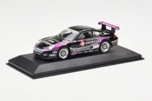 Porsche 911 997 GT3 Cup Swissvax #30 K. Sasaki Carrera Cup Asia Macau 2007 Minichamps 1:43 400076430 Metal - imaginea 2 din 4