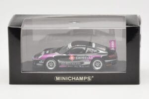 Porsche 911 997 GT3 Cup Swissvax #30 K. Sasaki Carrera Cup Asia Macau 2007 Minichamps 1:43 400076430 Metal - imaginea 4 din 4