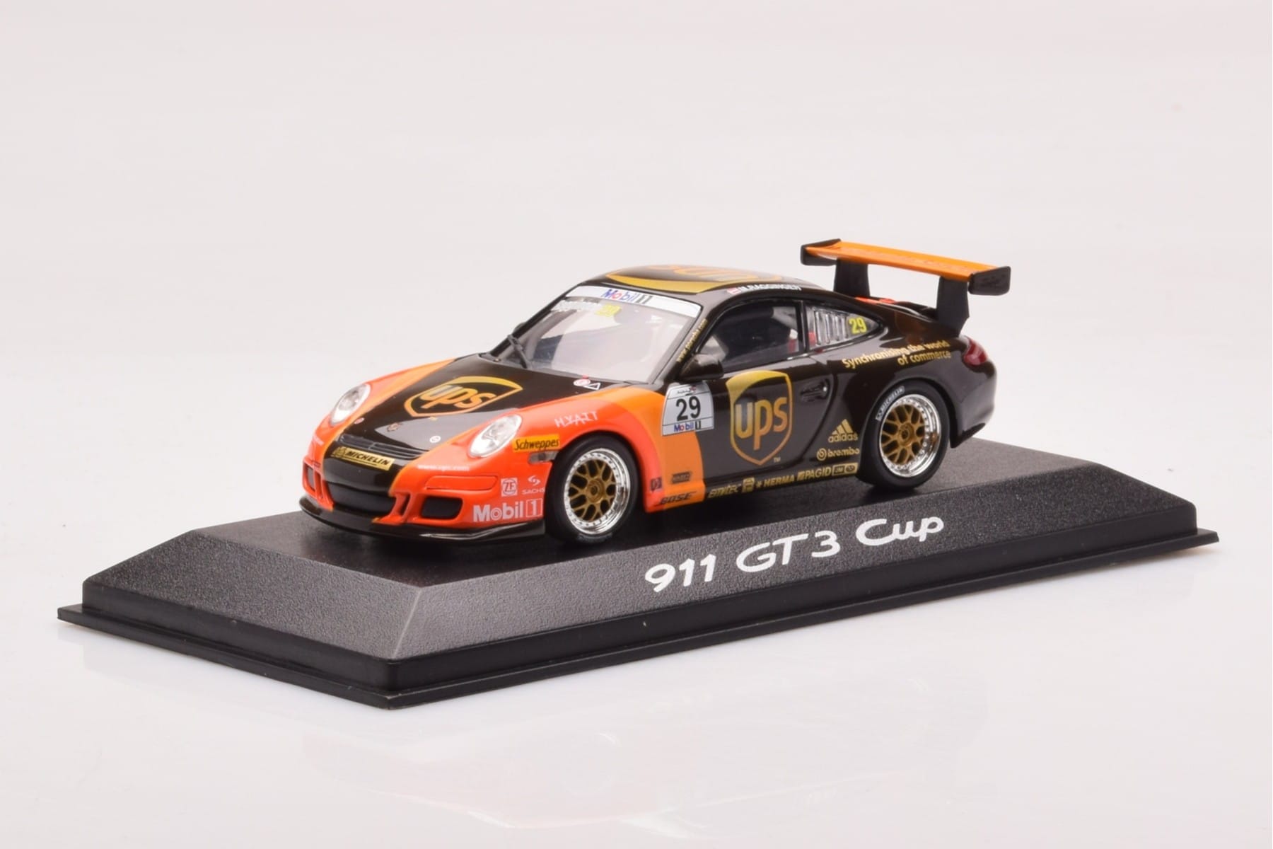 Porsche 911 997 GT3 Cup #29 UPS M. Ragginger 2007 Minichamps 1:43 WAP02012118 Metal - imaginea 2 din 4