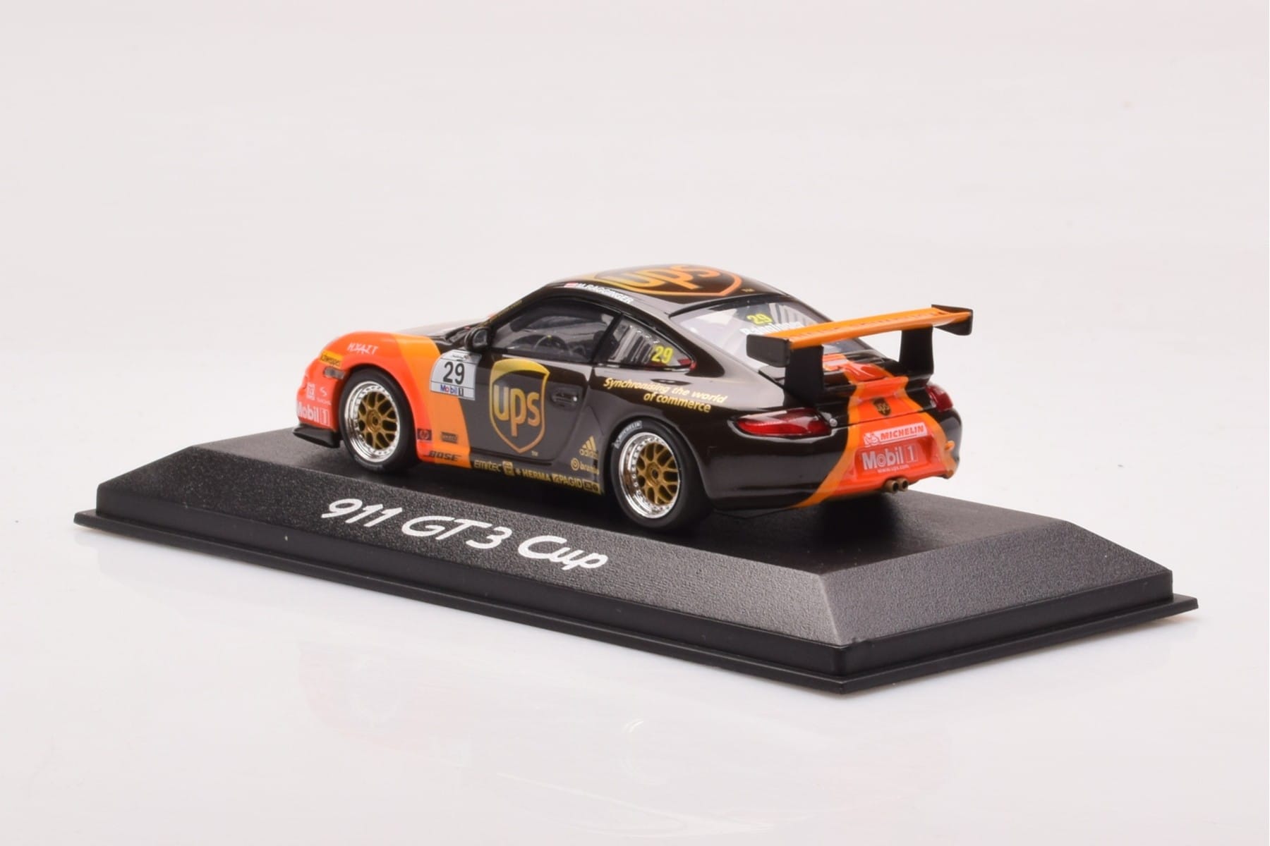 Porsche 911 997 GT3 Cup #29 UPS M. Ragginger 2007 Minichamps 1:43 WAP02012118 Metal - imaginea 3 din 4