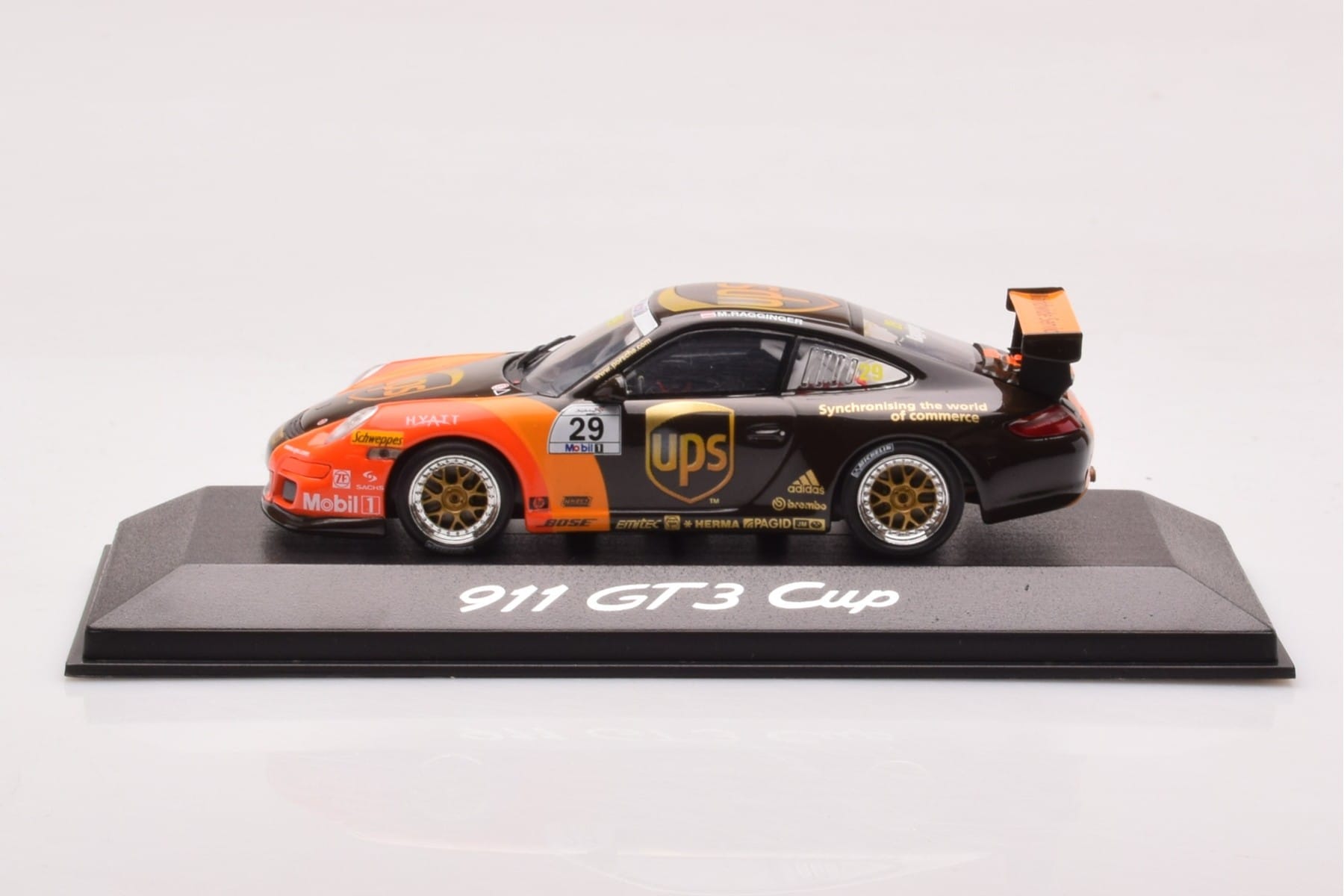Porsche 911 997 GT3 Cup #29 UPS M. Ragginger 2007 Minichamps 1:43 WAP02012118 Metal