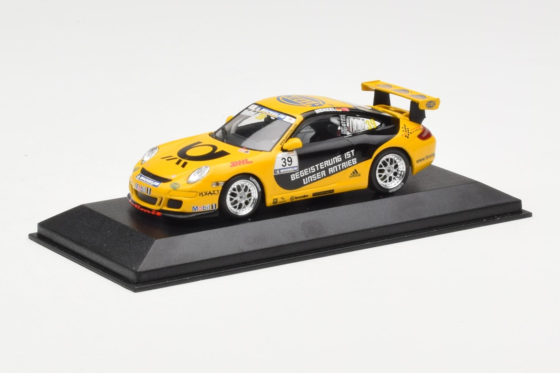Porsche 911 997 GT3 Cup Tolimit Motorsport #39 Menzel Porsche Supercup 2007 Minichamps 1:43 400066439 Metal - imaginea 2 din 4