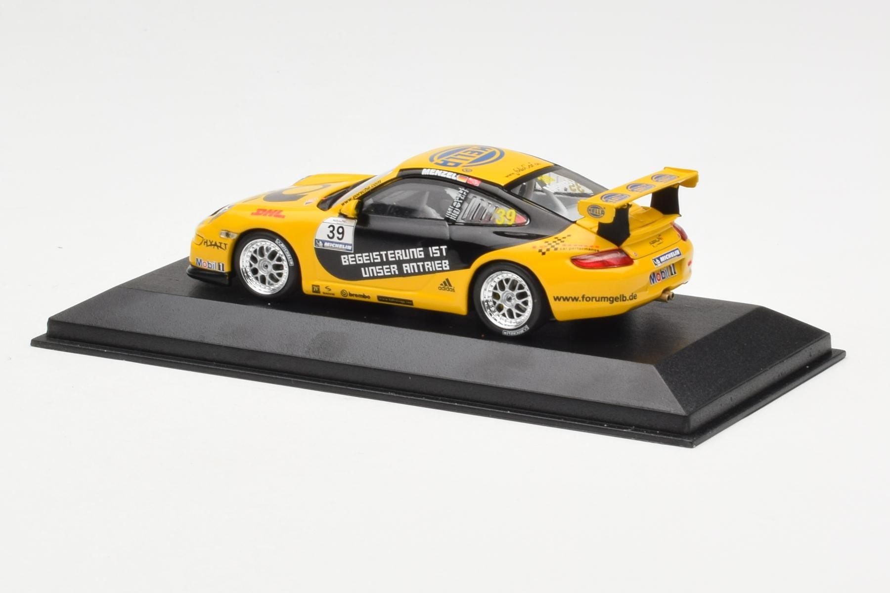 Porsche 911 997 GT3 Cup Tolimit Motorsport #39 Menzel Porsche Supercup 2007 Minichamps 1:43 400066439 Metal - imaginea 3 din 4