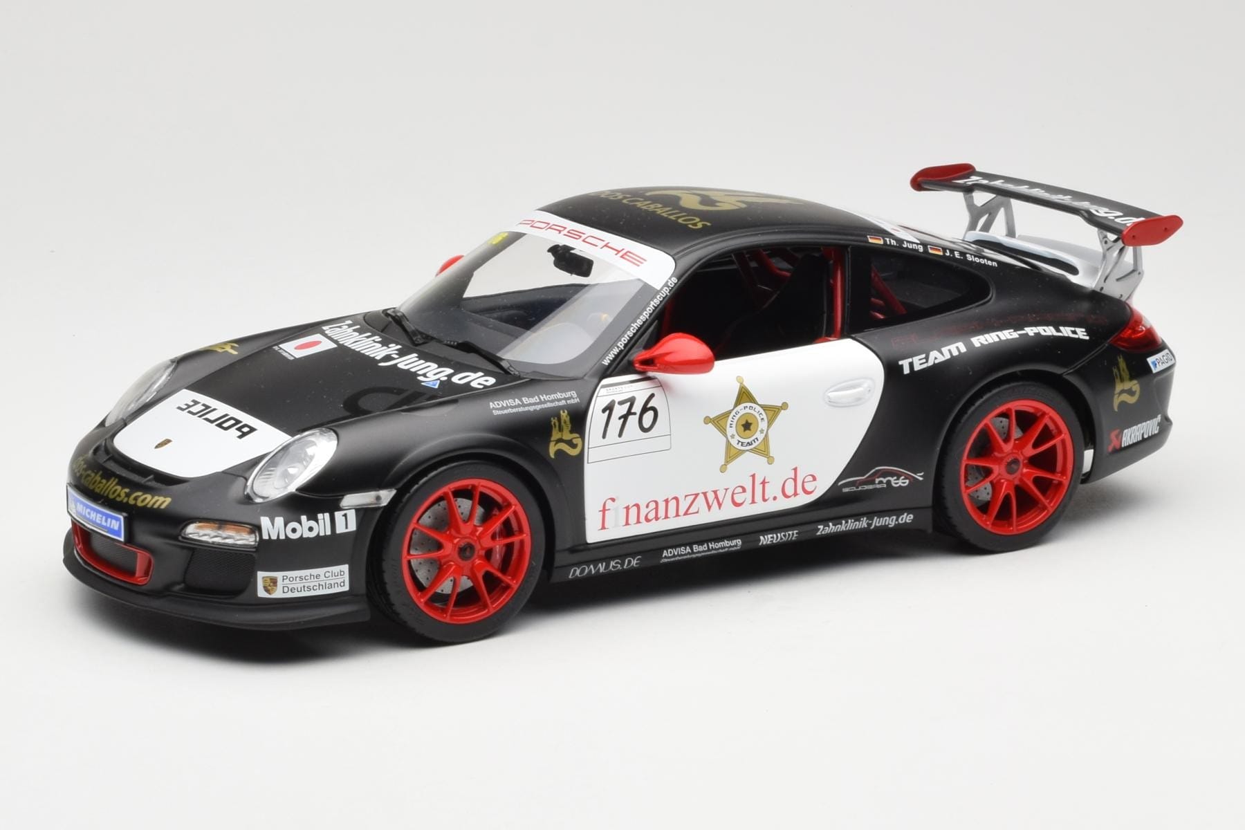 Porsche 911 997 GT3 RS #176 Team Ring Police VLN 2011 Norev 1:18 187570 Metal
