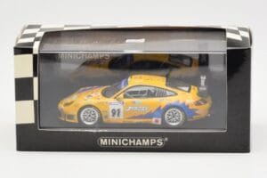 Porsche 911 997 GT3 RS T2M #91 Yamagishi / Fournoux / Konopka 24 Hours of Le Mans 2006 Minichamps 1:43 400066991 Metal - imaginea 4 din 4