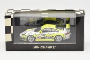 Porsche 911 997 GT3 RSR Krohn Racing #90 J. Bergmeister / T. Jonsson / T. Krohn 24 Hours of Le Mans 2006 Minichamps 1:43 4000 - imaginea 4 din 4