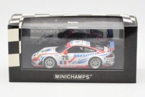 Porsche 911 997 GT3 RSR Matmut #76 P. Narac / R. Lietz / P. Long 24 Hours of Le Mans 2007 Minichamps 1:43 400076776 Metal - imaginea 4 din 4
