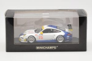 Porsche 911 997 GT3 RSR Tafel Racing #73 J. Tafel / J. Farnbacher 12 Hours of Sebring 2010 Minichamps 1:43 400076473 Metal - imaginea 4 din 4