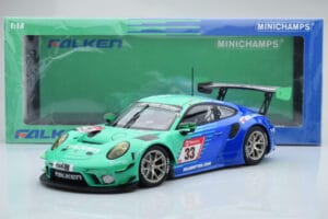 Porsche 911 GT3 R Falken Motorsports #33 K. Bachler / M. Muller / T. Engelhart / M. Werner 24 Hours of Nurburgring 2020 Minic - imaginea 6 din 6