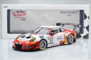 Porsche 911 GT3 R Frikadelli Racing Team #31 M. Arnold / I. Fernandez Winners VLN Round 3 2018 Minichamps 1:18 153186991 Meta - imaginea 6 din 6