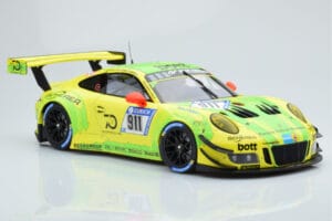 Porsche 911 GT3 R Manthey Racing #911 F. Scherer / K. Estre / R. Dumas / L. Vanthoor / E. Bamber 24 Hours of Nurburgring 2018 - imaginea 4 din 6