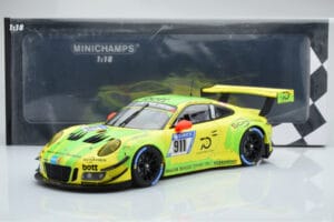 Porsche 911 GT3 R Manthey Racing #911 F. Scherer / K. Estre / R. Dumas / L. Vanthoor / E. Bamber 24 Hours of Nurburgring 2018 - imaginea 6 din 6