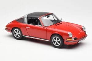 Porsche 911 Targa S Roșu Schuco 1:18 450036200 Metal - imaginea 7 din 9