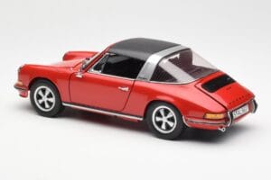 Porsche 911 Targa S Roșu Schuco 1:18 450036200 Metal - imaginea 8 din 9
