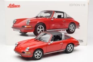 Porsche 911 Targa S Roșu Schuco 1:18 450036200 Metal - imaginea 9 din 9