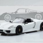 Porsche 918 Spyder Weissach Package Alb Cu Jante Negre Minichamps 1:18 - image 9 of 9