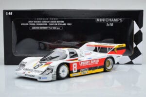 Porsche 956K Lindsay Saker #8 B. Wollek / C. Serra / S. Johansson 1000km Kyalami 1983 Minichamps 1:18 155836698 Metal - imaginea 6 din 6