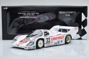 Porsche 956K Liqui Moly Brun Racing #33 H-J. Stuck / H. Grohs / W. Brun 1000km Spa 1983 Minichamps 1:18 155836633 Metal - imaginea 6 din 6