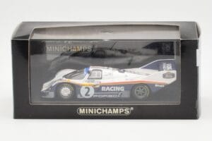 Porsche 956K #2 D. Bell / S. Bellof Winner 1000km of Fuji 1983 Minichamps 1:43 SBC009 Metal - imaginea 4 din 4