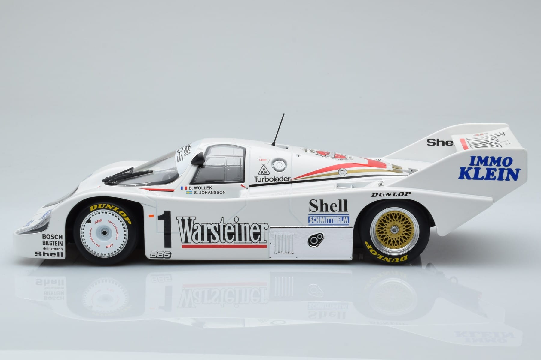 Porsche 956K Warsteiner #1 B. Wollek / S. Johansson DRM Zolder Winner 1983 Minichamps 1:18 CA-WOL-06 Metal - imaginea 3 din 6