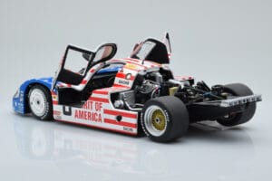 Porsche 956L Spirit of America #8 G. Follmer / J. Morton / K. Miller 24 Hours of Le Mans 1986 Minichamps 1:18 180866508 Metal - imaginea 5 din 8