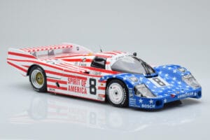 Porsche 956L Spirit of America #8 G. Follmer / J. Morton / K. Miller 24 Hours of Le Mans 1986 Minichamps 1:18 180866508 Metal - imaginea 6 din 8