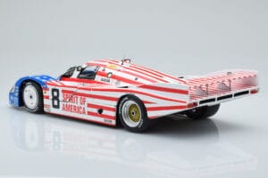 Porsche 956L Spirit of America #8 G. Follmer / J. Morton / K. Miller 24 Hours of Le Mans 1986 Minichamps 1:18 180866508 Metal - imaginea 7 din 8