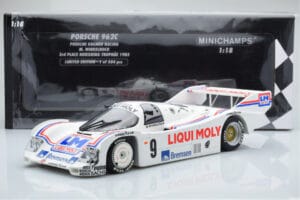 Porsche 962C Kremer Racing Liqui Moly #9 M. Winkelhock 3rd Place Norisring Trophy 1985 Minichamps 1:18 155856509 Metal - imaginea 6 din 6