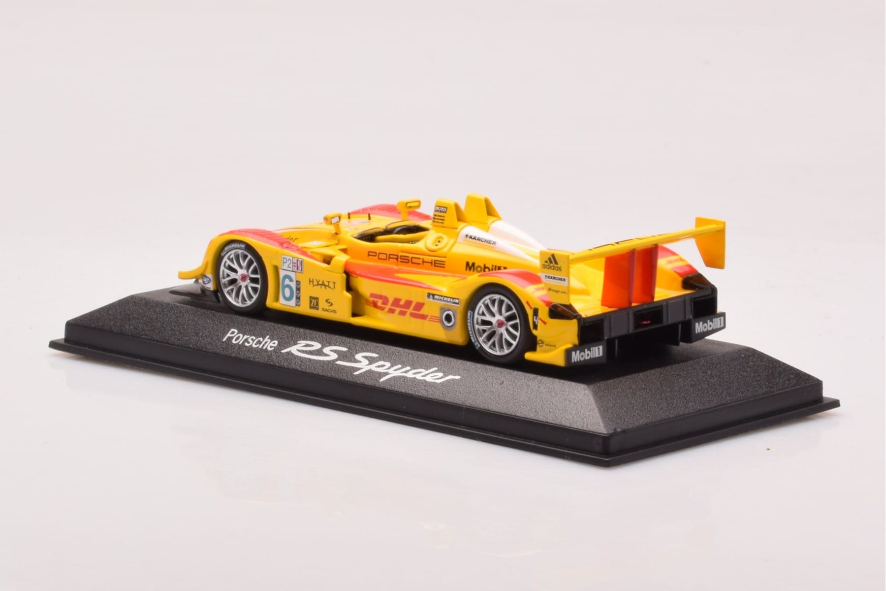 Porsche RS Spyder #6 DHL R. Briscoe / S. Maassen / J-F. Colard ALMS 2007 Minichamps 1:43 WAP02060917 Metal - imaginea 3 din 4